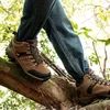 Bottes de randonnée imperméables en plein air pour hommes et femmes, bottes de sport de montagne résistantes à l'usure, chaussures de sport de chasse, printemps et automne 240119