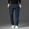 Men's Jeans Fashion Large Size 28-40 Male Denim Dark Blue Regular Fit Straight Trousers For Men Casual Pants All-match
