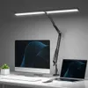 Bureaulampen Dubbele kop LED-monitorlicht Computerscherm Bureaulampen Traploos dimbaar USB-tafellamp voor kantoorstudie Leesverlichting YQ240123