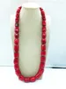 Choker . African Man Jewelry Red Coral Necklace 80CM. HAVE Flaws!