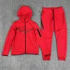 Hoodies Sport Pant Wear Full Zip Tracksuit Sportswear Joggerjogging dwuczęściowy set mężczyzn mężczyzn garnitury techniczne polaru swobodne z kapturem p33v