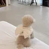 Köpek Giyim Tatlı Pet Kedi Yay Kış Peluş Peluş Göğüs Yavru Yelek Tarzı Çekiş Teddy Yorkshire Koşum Aksesuarları