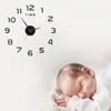Zegar ścienny 2024 Nowoczesny zegar designu 3D DIY kwarc cichy wskaźnik akrylowy naklejki na salon wystrój domu