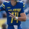 NCAA College Delaware Blue Hens Football Jersey Ryan O'Connor Marcus Yarns Kyron Cumby Jourdan Townsend Chandler Harvin Braden Brose Jackson