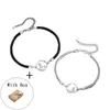 Bangles Silvology Real 925 Sterling Silver Little Prince and The Fox Couple Bracelets for Women Men Creative Cute Birthday Jewelry Gift