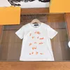 Designer-Kinder-T-Shirt, modisch, reine Baumwolle, kurzärmelig, klassischer L-Buchstabe, Jungen- und Mädchenkleidung, Kinder-Pullover mit Rundhalsausschnitt, CSD2401232-6