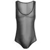 Underpants Elastic Shiny Transparent Lingeries Sexy Bodysuit Men's Underwear One Piece Ondergoed Heren Slip See Through Cuecas De Masculina