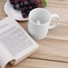 Tumblers Nouveauté créative tasse à café blanche en céramique doigt du milieu tasse drôle pour bureau café lait thé tasses porcelaine personnalité cadeaux