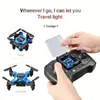 HD kameralı mini rc drone 360 ​​° flip quadcopter başsız dronlar katlanabilir RC uçakları yeni başlayanlar için uygun bir anahtar arazi otomatik havada uçar