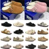 2024 Sandal Slipper Designer OG Sliders Platform Läder Kvinnor Mens Sandale Mule Flat Casual Shoe Tazz Suede Beach Päls Slid Lady Size Eur 36-46