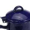 Water Bottles 1.2L Enamel Coffee Pot Hand Tea Kettle Teapot Vintage Home Decor Starry Sky Blue Cafe Tools