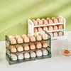 Storage Bottles Egg Holder For Refrigerator Detachable 36 Flip Organizer Side Door With Timer