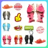 Designer Fish garnalen grappige pantoffels Heren Dames antislip slijtvast Lichtgewicht ademend Laag uitgesneden zachte zolen sandalen Platte zomerstrandslipper