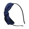 Hårklipp 5st Black Big Bow Bezel Headwear Women Bowknot pannband Girls Vintage Band Wide Hairband Hoop For Accessories