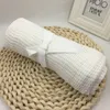 Blankets Baby Blanket Cotton Crochet Born Cellular Autumn Candy Color Casual Sleeping Bed Supplies Hole Wrap