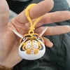 Keychains Cute Wing Tiger Pendant Keychain Good Lucky Fat Key Ring