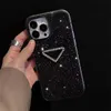 Designer Fashion Phone Case Luxury Diamond Stuffsäkert mobiltelefonskydd Shinning Electronics Accessorie för iPhone 11-15 serier