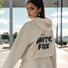 Tracksuits White Fox Hoodie Women's Men Spring Autumn Winter New Hoodie Set Fashionable Sporty Long Sleeved Pullover Hooded Joggers