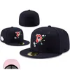 Chapeaux ajustés chauds tailles Fit Baseball M LB Football Snapbacks Designer chapeau plat actif réglable broderie coton maille casquettes toute l'équipe