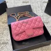 24c Flap 5 Kolor Worka na ramię Matelasse Sieć skórzana torebka Crossbody Torka designerska Vintage Moneta Tourse