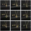 Pendant Necklaces A-Z 26 charm Initial Necklace And Stud Earrings Jewelry Sets Alphabet Pendant Chain Letter mom Gifts Drop Shipping