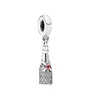 Pendora S925 Sterling silver Cross Butterfly Heart Key Fringe Sling for DIY accessories