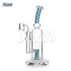 Hittn Glass Dab Rig Oil Rigs Högkvalitativ 9,5 tum American Color Glass Bong med 14 mm kvartsbangare tillbehör