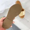 Luxury Women Flat Straw Slides Leather Espadrilles Slippers Summer Beach Womens Sandals Outdoor Casual Flip Flops With Box 512