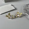 Designer Studörhängen Viviane Luxury Women Fashion Jewelry Gold Earings Metal Pearl Earring Cjeweler Westwood Woman 738