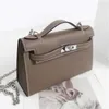 A Kely'sbag 2024 Spring Summer Generation New End High Lead Stain Propealedile Cowhide Crossbody Procebag for Women