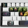 キーボードZyra Keycaps League of Legends Keycapsゲームキーキャップoemプロファイル12keys pbt dye sub keycaps yq240123