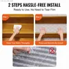 Carpet VEVOR Stair Treads Staircase Anti-Slip Mat 28x9/30x8in Stair Carpet Treads Soft Fabric Noiseproof Stair Mats Machine Washable Q240123