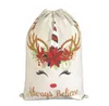 Świąteczna torba na prezent świąteczny Canvas Canvas Unicorn Santa Sack 2 Style dobra jakość świątecznej dekoracji ozdoby Santa Sn1173