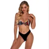 Damskie stroje kąpielowe wysokie stringi kostium kąpielowy Push Up Swimsuit Kobiety Brazylian Biquini Swim Beach Micro Bikini Zestaw bikini