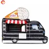 free door ship 4x2.7x3mH ice cream truck inflatable drinks snack food booth stang for sale