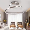 Ceiling Lights Silver Black White Led Chandelier Lamp For Living Room Home Decor Kitchen Loft Indoor Dining Lustres Lighting Fixture