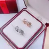 DIAMANTS LEGERS RING FÖR KVINNA DESIGNER FÖR MAN FINE SILVER GULL PLATED 18K T0P KVALITET Högsta räknekvalitetsmodesmycken kommer inte att blekna premiumgåvor 018