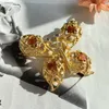 Pendientes de tuerca Vintage cuento de hadas romántico Flash mariposa accesorios de broche de alta gama