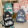 School Bags Cute Women Backpack Waterproof Multi-Pocket Nylon Bagpacks For Student Female Girls Kawaii Laptop Book Pack Mochilas