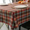 Bordduk Proud Rose nyår Julduksduk Retro Plaid Nordiska hushåll Rektangulär bankett Bröllopsdekoration Nappe de Table