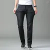 Men's Jeans 2024 Fashion Classic Slim Fit Casual Denim Pants Black Blue Business Straight Soft Trousers Skinny Streetwear