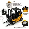 Model odrzutowy w Forklift Forklift Zabawa tarcia z tacą ładunkową interaktywne zabawki chłopcy i dziewczęta prezent świąteczny 240123