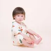 Robe en mousseline pour nouveau-né, en coton, Kimono, barboteuse, Layette pour bébé de 0 à 24 mois
