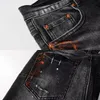 paarse jeans heren, designer jeans voor heren, gestapelde jeans heren, wijde jeansgaten, noodlijdende zwarte gescheurde biker slim fit motorfiets heren, jeanstrends.