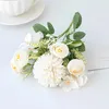 Dekorativa blommor 1 st 7 Heads Wedding Hydrangea Bouquet Diy Artificial Rose Simulated Gift Valentine's Day Home Decor Party Supplies