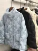 2024 Luxury Designer Winter Ny Short Embroidered Real Mink Fur Trimmed Fashion Leisure Thin Loose Down Jacket
