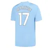 23 24 MANS Cities Foden Haaland de Bruyne Phillips Jerseys de foot