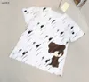 Fashion Girls Hobe cosits Kids Designer Clothes Taille 100-160 Doll Bear Pattern imprimer bébé T-shirt et jupe en ligne imprimée en alphabet Jan20