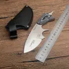 SAR G2523 Survival Straight Knife D2 Satin Blade Full Tang G10 Handle Outdoor Camping Vandring Fiske Fixade bladknivar med lädermantel