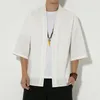 Pulls pour hommes Été Hommes Cardigan Mince Vêtements d'extérieur Chinoiserie Traditionnelle Coton Lin Chemise Respirant Lâche Casual Rétro Mâle Pardessus